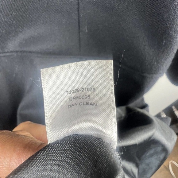 Pendleton Black Sheath Dress Size 4 3/4 sleeves Virgin Wool Midi - Picture 12 of 12